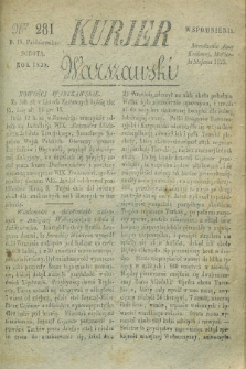 Kurjer Warszawski. 1828, Nro 281 (18 października)