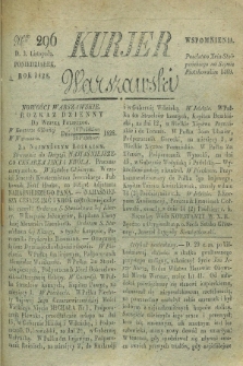Kurjer Warszawski. 1828, Nro 296 (3 listopada)