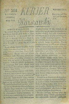 Kurjer Warszawski. 1828, Nro 302 (9 listopada)