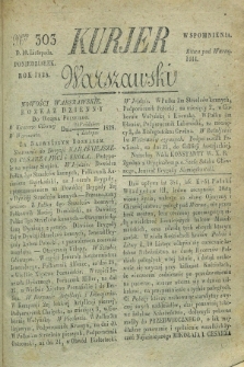 Kurjer Warszawski. 1828, Nro 303 (10 listopada)