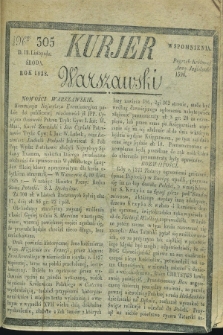 Kurjer Warszawski. 1828, Nro 305 (12 listopada)