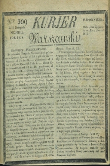 Kurjer Warszawski. 1828, Nro 309 (16 listopada)