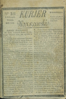 Kurjer Warszawski. 1828, Nro 311 (18 listopada)
