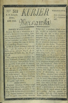 Kurjer Warszawski. 1828, Nro 312 (19 listopada)