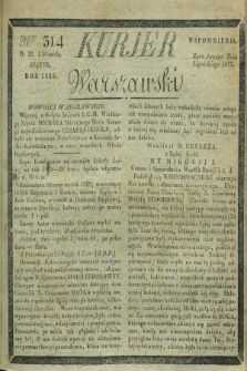 Kurjer Warszawski. 1828, Nro 314 (21 listopada)