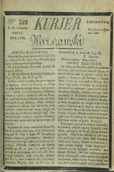 Kurjer Warszawski. 1828, Nro 322 (29 listopada)