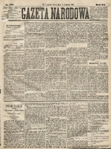 Gazeta Narodowa. 1881, nr 177