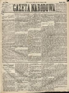 Gazeta Narodowa. 1881, nr 181