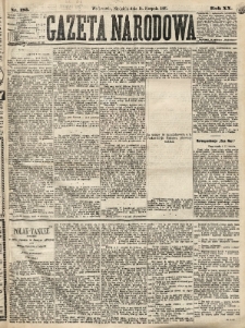 Gazeta Narodowa. 1881, nr 185