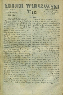 Kurjer Warszawski. 1829, № 133 (18 maja)