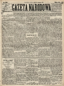 Gazeta Narodowa. 1881, nr 191