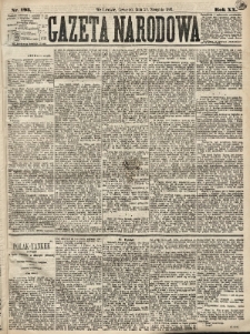 Gazeta Narodowa. 1881, nr 193