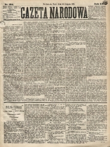 Gazeta Narodowa. 1881, nr 194