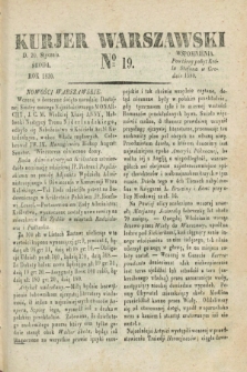 Kurjer Warszawski. 1830, № 19 (20 stycznia)