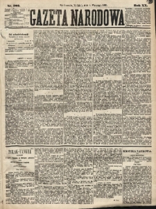 Gazeta Narodowa. 1881, nr 202