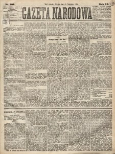 Gazeta Narodowa. 1881, nr 203