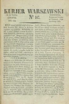 Kurjer Warszawski. 1830, № 167 (24 czerwca)