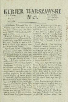Kurjer Warszawski. 1830, № 236 (3 września)
