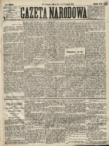 Gazeta Narodowa. 1881, nr 206