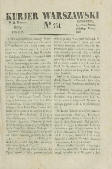 Kurjer Warszawski. 1830, № 254 (22 września)