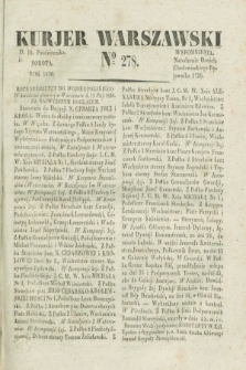 Kurjer Warszawski. 1830, № 278 (16 października)