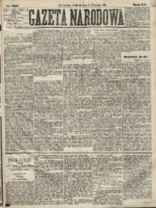 Gazeta Narodowa. 1881, nr 207