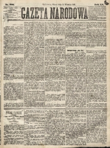 Gazeta Narodowa. 1881, nr 208
