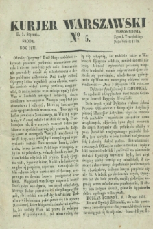 Kurjer Warszawski. 1831, № 5 (5 stycznia)