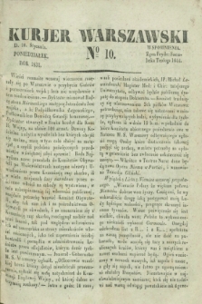 Kurjer Warszawski. 1831, № 10 (10 stycznia)