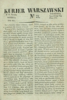 Kurjer Warszawski. 1831, № 23 (23 stycznia)