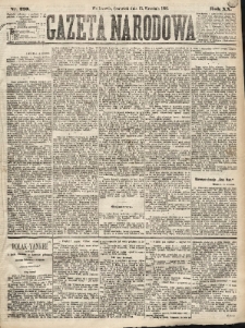 Gazeta Narodowa. 1881, nr 210