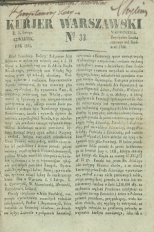 Kurjer Warszawski. 1831, № 33 (3 lutego)