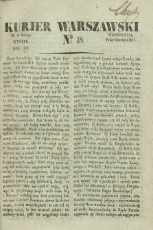 Kurjer Warszawski. 1831, № 38 (8 lutego)