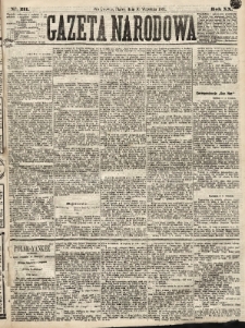 Gazeta Narodowa. 1881, nr 211