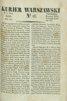 Kurjer Warszawski. 1831, № 69 (11 marca)