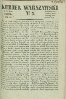 Kurjer Warszawski. 1831, № 71 (13 marca)