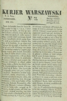 Kurjer Warszawski. 1831, № 72 (14 marca)