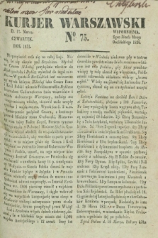 Kurjer Warszawski. 1831, № 75 (17 marca)