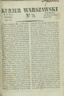 Kurjer Warszawski. 1831, № 78 (20 marca)