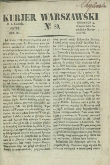 Kurjer Warszawski. 1831, № 89 (1kwietnia)