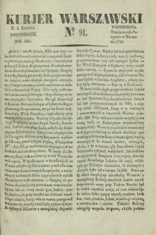 Kurjer Warszawski. 1831, № 91 (4 kwietnia)