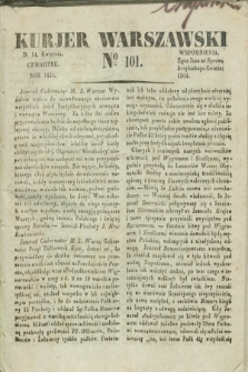 Kurjer Warszawski. 1831, № 101 (14 kwietnia)