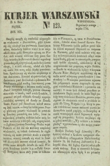 Kurjer Warszawski. 1831, № 123 (6 maja)