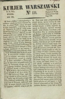 Kurjer Warszawski. 1831, № 139 (24 maja)