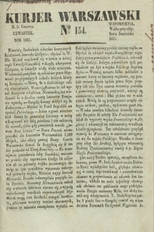 Kurjer Warszawski. 1831, № 154 (9 czerwca)