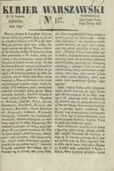 Kurjer Warszawski. 1831, № 157 (12 czerwca)