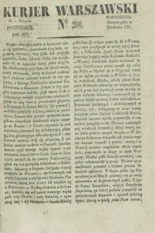 Kurjer Warszawski. 1831, № 206 (1 sierpnia)