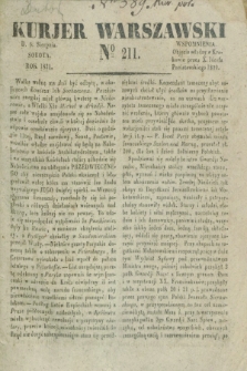 Kurjer Warszawski. 1831, № 211 (6 sierpnia)
