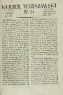 Kurjer Warszawski. 1831, № 229 (25 sierpnia)