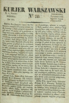 Kurjer Warszawski. 1831, № 245 (11 września)